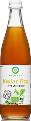 SYROP Z KWIATÓW CZARNEGO BZU BEZGLUTENOWY BIO 500 ml - BIOFOOD