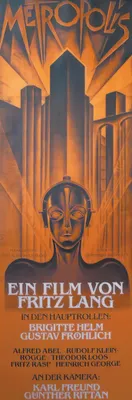 Produktbild von Close Up Poster Metropolis Langbahnposter: Geheimnisvolle Frau im Vordergrund der Stadt