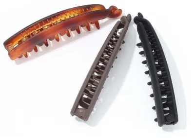 Produktbild von Bananenförmige Haarspangen, 13 cm lang, starker Halt, 3 Stück