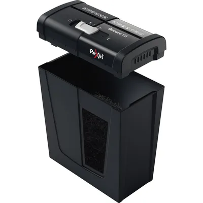 Produktbild von Rexel Secure S5 Aktenvernichter Streifenzerkleinerung 70 dB Schwarz