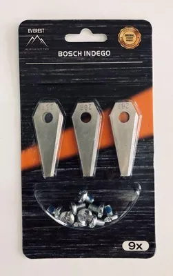 Immagine prodotto di LAME PER ROBOT TAGLIERBA BOSCH, confezione da 9 pezzi, codice prodotto F016800321