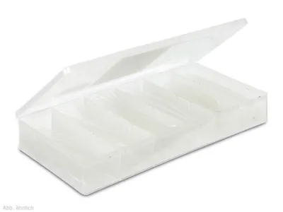 Image de Assortiment de gaines thermorétractables, 100 pièces, blanc
