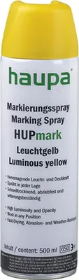 Obrázek produktu pro HAUPA značkovací sprej, „HUPmark“, zářivě žlutý, aerosol, 500 ml, 1 ks.