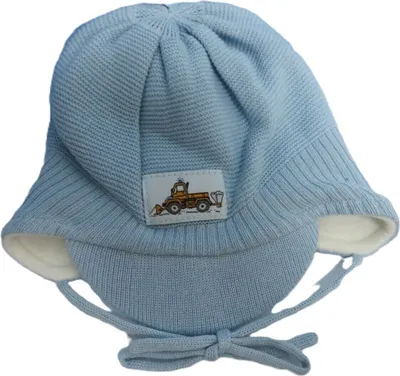 Produktbild von Sterntaler * Mütze mit Motiv * 72211 * Schirmmütze * hellblau - Strickmütze, Größe 41 (4-5 Monate)