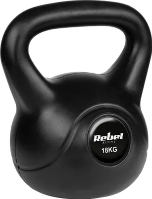 Produktbild von Rebel Active Kettlebell 18kg aus Gusseisen für Fitness