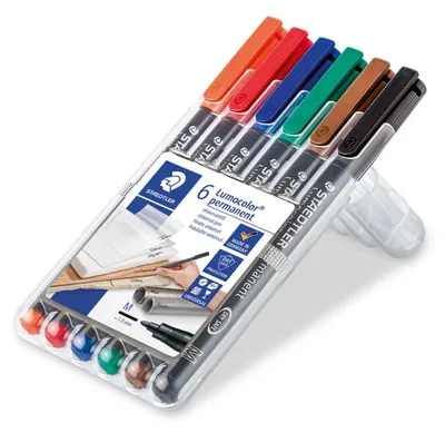 Zdjęcie produktu dla Marker permanentny Staedtler 317 m zestaw różnych markerów -6u-