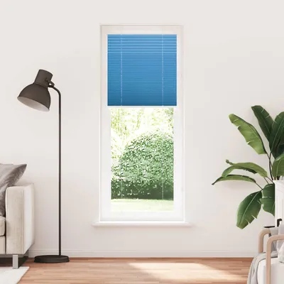 Produktbild von vidaXL Plissee Blau 75x200 cm Stoffbreite 74,4 cm Polyester