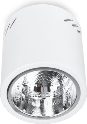 Produktbild von LUMILED Aufbauspot Aufbauleuchte Aufbaustrahler Deckenspot Deckenlampe Spot Aufputz feststehend Downlight rund weiß E27 Fassung 230V 130mm H: 145mm