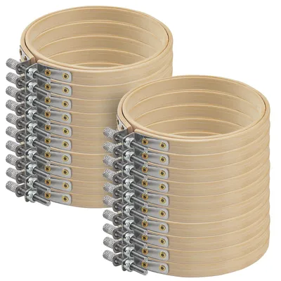 Obrázek produktu pro Omgoods - Sada 20 výšivek, průměr 10 cm, pro ruční tvorbu