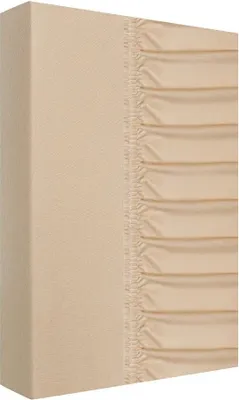 Immagine prodotto di Lenzuolo con angoli, spesso, jersey 100% cotone 160x200 avorio beige chiaro