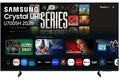 Image de TV LED 43 pouces 109 cm Samsung TU43U7005H, 4K UHD, HDR10+, Smart TV, Gaming Hub, 3x HDMI, WiFi