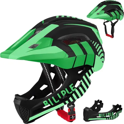 Image de Casque pour enfant, taille 52-56 cm, avec mentonnière amovible, unisexe, pour vélo