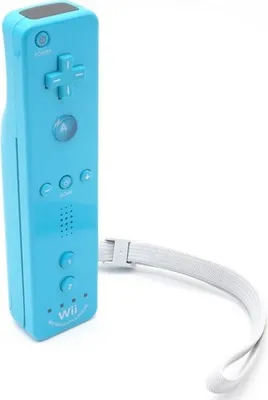Obrázek produktu pro Originální dálkový ovladač Nintendo Wii / Remote Motion Plus Inside Blue