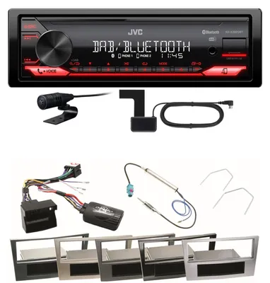 Produktbild von JVC KD-X282DBT Bluetooth DAB USB Einbauset für Astra H Corsa D Zafira B