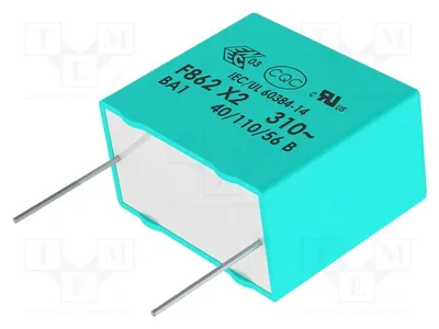 Produktbild von 2x Kondensator: 220nF X2 22,5mm 10% 26x7x16mm F862DI224K310ZLH0J kondensatoren X