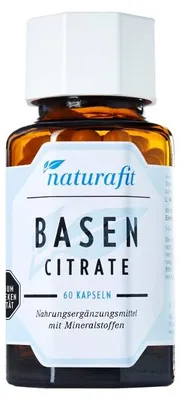 Produktbild von naturafit Basencitrate Kapseln, 60 St. Kapseln