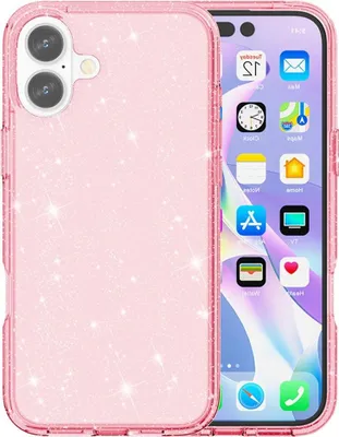 Produktbild von iPhone 17 Hülle - Coverup Glitzer TPU Back Cover - Rosa
