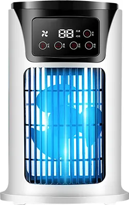 Image de Ventilateur de climatisation, ventilateur de climatiseur, refroidisseur d'air évaporatif, ventilateur de climatiseur portable, refroidisseur d'air de bureau, ventilateur de climatiseur à 6 vitesses de vent