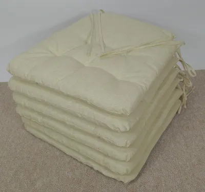Produktbild von Rattani Sitzkissen, Stuhlkissen Marina "trapez" Fb. beige Set 6