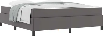 Obrázek produktu pro vidaXL Rám postele s matrací šedý 180 x 200 cm látka