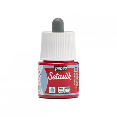 Produktbild von Pebeo Setasilk, 45 ml, 06 Hermes Rot