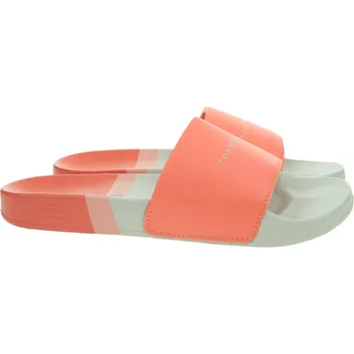 Immagine prodotto di Ciabatta a fascia TOMMY HILFIGER slide mare o piscina con  logo articolo FW0FW06579 th stripy pool slide, EUR 37 - UK 4 - USA 6,5 - CM 23,5, Gomma 100%