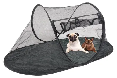 Immagine prodotto di Tenda per gatti pieghevole - Portatile - Adatta per interni/esterni - Per gatti/piccoli cani - Include borsa per il trasporto - Tenda per animali domestici