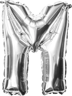 Produktbild von Oblique Unique Folien Luftballon Buchstabe M Geburtstag Silber Hochzeit Party Deko Ballon - silber