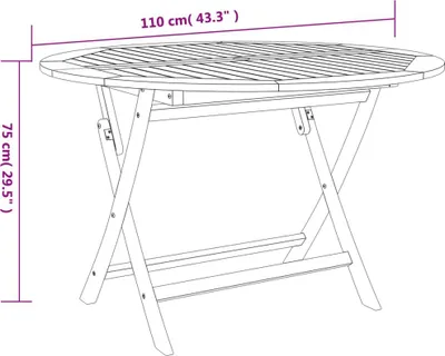 Produktbild von vidaXL 5-tlg. Garten-Essgruppe Massivholz Akazie