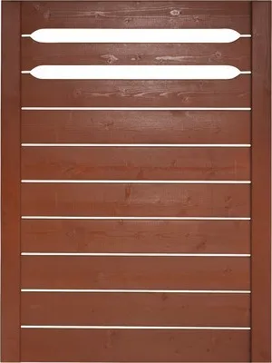 Produktbild von Zaun Teilelement Konsta Ground 90 x 120 cm braun
