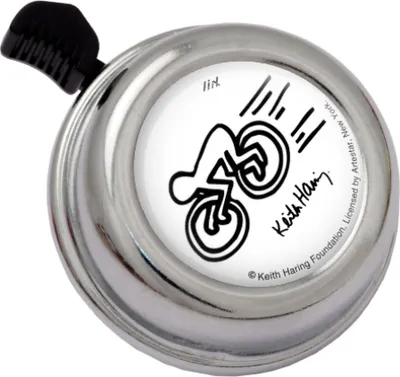 Produktbild von LiiX Colour Bell Fahrradklingel Keith Haring Racing Chrome, Ø60mm
