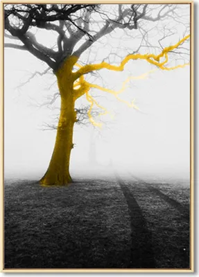 Produktbild von TPFLiving Kunstdruck LW-434 (OHNE RAHMEN) Poster - Leinwand - Wandbild - Hochauflösender Giclée-Druck, langlebig und hochwertig - Gelbe Boote auf grauem Hintergrund -  Wanddeko Wohnzimmer -  - Größe: 50x70cm