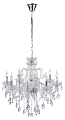 Obrázok produktu pre Luster - Chróm - Priehľadný - Krištáľové sklo - Kov - 71 x 180 cm