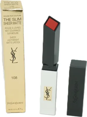 Produktbild von Yves Saint Laurent Rouge Pur Couture The Sheer Matte Slim No. 108 Red Undressed 35g