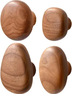 Produktbild von dekorative Holzhaken zum Aufhängen, handgefertigt, für Mäntel, Accessoires.