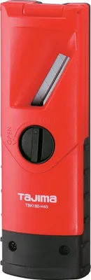 A red and black Tajima Kantenhobel (Hobel) tool.