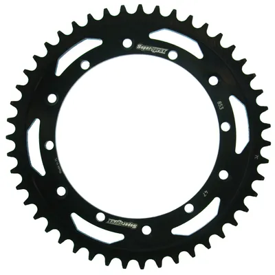 Produktbild von Stahl-Kettenrad Supersprox 520 - 47Z (schwarz) RFE-853:47-BLK|ID 152,0 LK 175,0 6-Loch