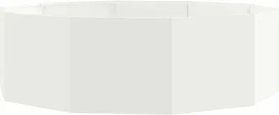 Produktbild von vidaXL Pflanzkübel Weiß 120 x 120 x 35 cm Stahl