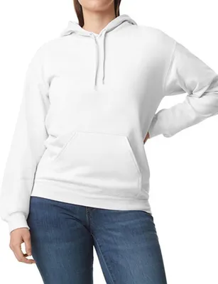 Produktbild von Gildan SF500 | Softstyle® Midweight Sweat Adult Hoodie Uni - Farbe: White - Größe: M