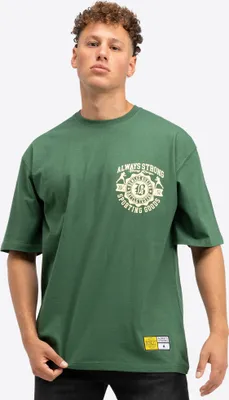 Produktbild von Herren T-Shirt Oversize WALDORF Bottle Green/Yellow M BENLEE