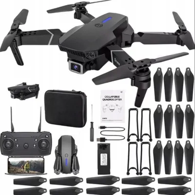 Produktbild von Drohne mit Kamera E88 Pro-2 Kameras, WLAN HD, akrobatisch, 8-Achsen-Gyroskop