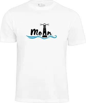Produktbild von Cotton Prime® Leuchtturm T-Shirt Moin S weiss