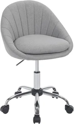 Produktbild von WOLTU Bürostuhl ergonomisch, Schminkstuhl, Schreibtischstuhl 150 kg belastbar, Stoff, Grau
