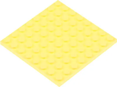 Produktbild von 1x Lego Bau Platte 8x8 hell gelb Grundplatte Basic 41347 6395810 42534 41539
