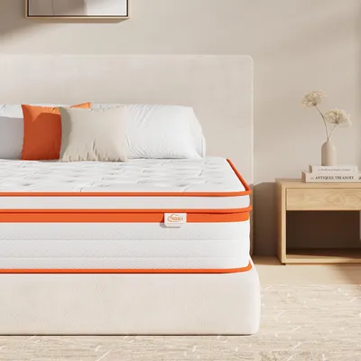 Produktbild von TeQsli 9-Zonen Matratze 160x200 cm H3 mittelfest 25cm Höhe, Ergonomische Taschen