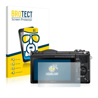 Produktbild von BROTECT Schutzglas für Sony Alpha 5000 (DSLR-A5000) Schutzfolie Panzer Folie Glas Display Schutz klar