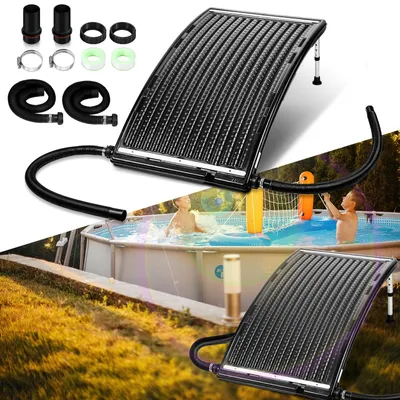 Produktbild von Lospitch Sonnenkollektor Solar Poolheizung Solarheizung Pool Heizungen Solaranlage Warmwasser Gartendusche 110 x 69 x 14 cm fuer Pool
