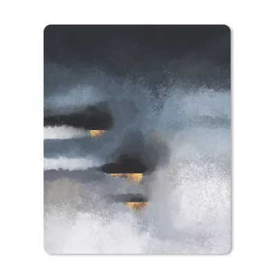 Produktbild von MuchoWow® Mauspad Mousepad Wolken - Gold - Abstrakt 30x40 cm - Mousepads - Maus Mat - Pad - Mausunterlage - Mausmatten