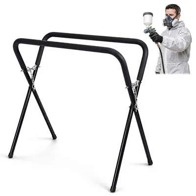 Imagen del producto de Soporte para pintar, plegable, ajustable, altura: 80–102 cm, acero, capacidad: 100 kg, apto para vehículos, soporte para parabrisas, color, Imagen generada por IA