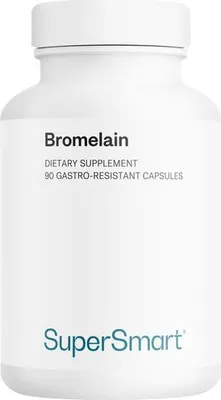 Produktbild von SuperSmart Bromelain Dietary Supplement - 90 Magensaftres. Kaps.